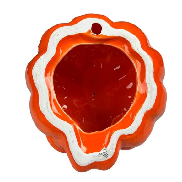 Vintage Dept 56 Halloween Pumpkin Head Jack O Lantern Ceramic Candle Holder - Picture 5 of 5